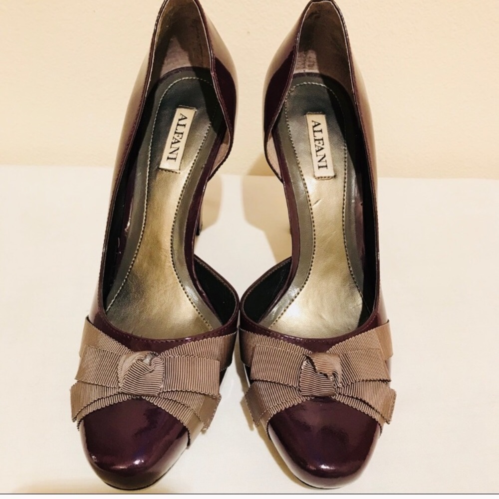 Alfani Plum Bow Pumps 7.5 - Picture 7 of 8